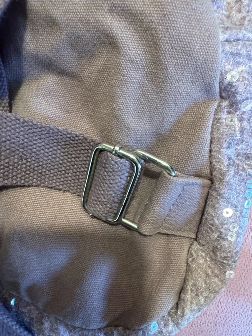 Sequined Lavender Backpack - Unbranded